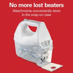 Hand Mixer with Snap-On Case