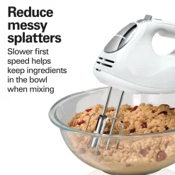 Hand Mixer with Snap-On Case