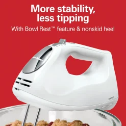 Hand Mixer with Snap-On Case