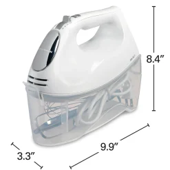 Hand Mixer with Snap-On Case