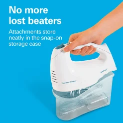 Hand Mixer with Snap-On Case