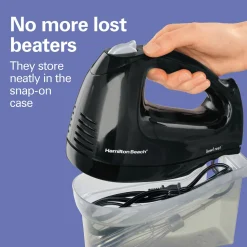 Hand Mixer with Snap-On Case