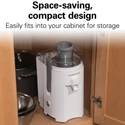 HealthSmart® Compact Juice Extractor,White