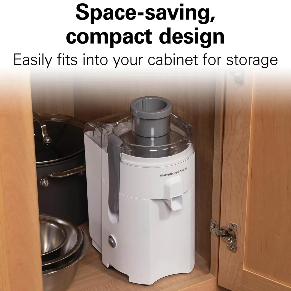 HealthSmart® Compact Juice Extractor,White