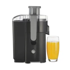 HealthSmart® Compact Juice Extractor, Black & Grey