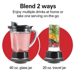 2-in-1 Blender with Travel Jar
