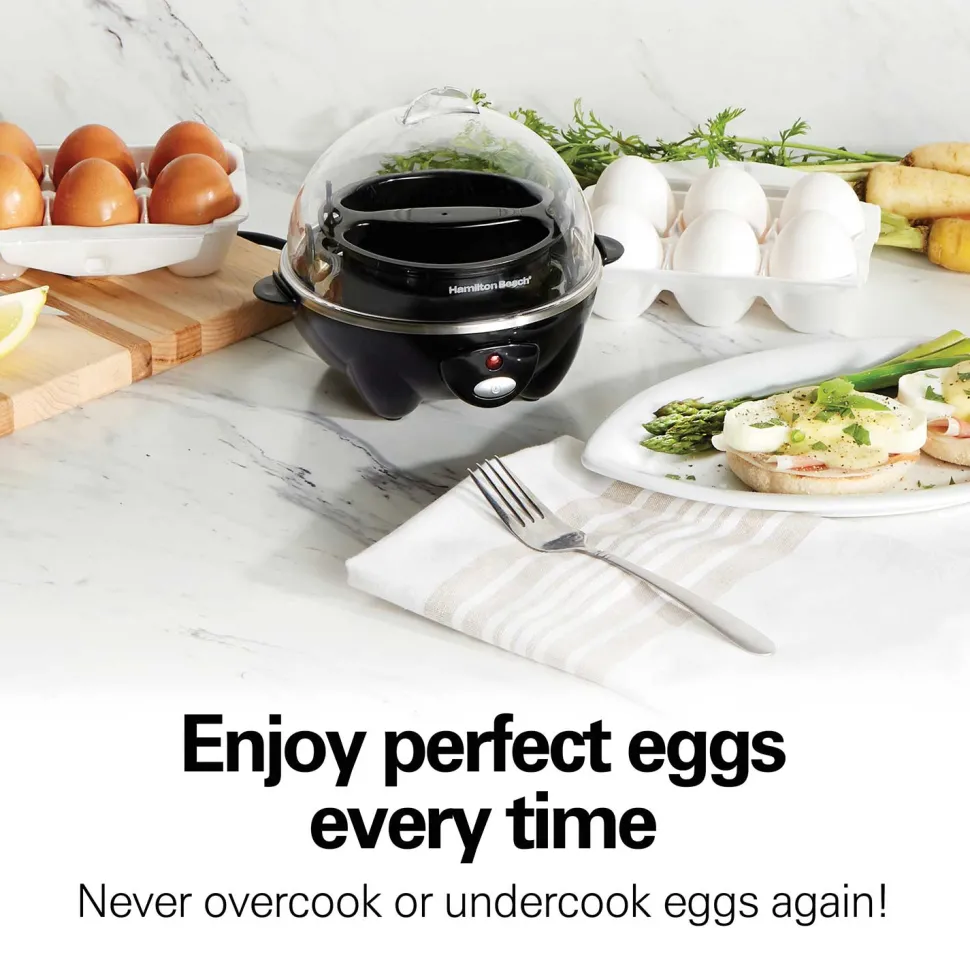 3-in-1 Egg Cooker with 7 Egg Capacity