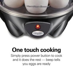 3-in-1 Egg Cooker with 7 Egg Capacity