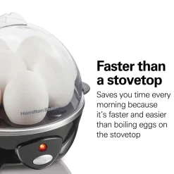 3-in-1 Egg Cooker with 7 Egg Capacity