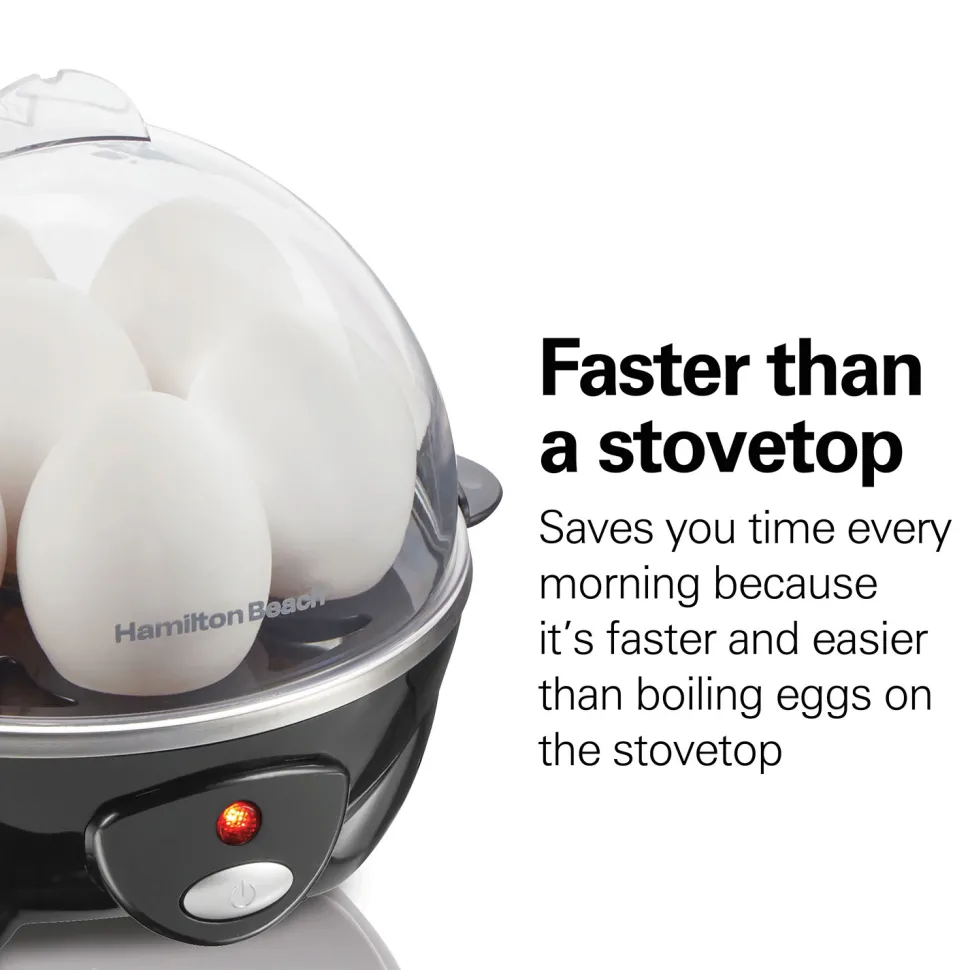 3-in-1 Egg Cooker with 7 Egg Capacity