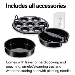 3-in-1 Egg Cooker with 7 Egg Capacity