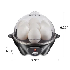 3-in-1 Egg Cooker with 7 Egg Capacity