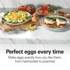 3-in-1 Egg Cooker with 14 Egg Capacity