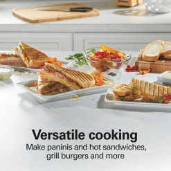 3-in-1 Indoor Grill, Panini Press & Sandwich Maker