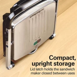 3-in-1 Indoor Grill, Panini Press & Sandwich Maker