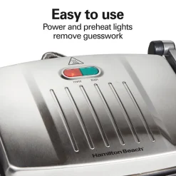 3-in-1 Indoor Grill, Panini Press & Sandwich Maker