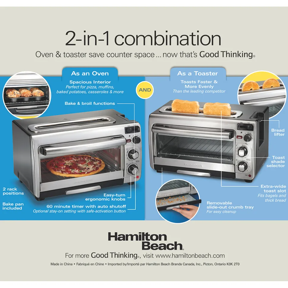 2-in-1 Oven and Toaster