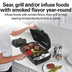 Indoor Searing Grill with Hot/Cold Smoke Infuser