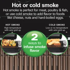 Indoor Searing Grill with Hot/Cold Smoke Infuser