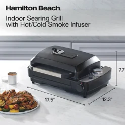 Indoor Searing Grill with Hot/Cold Smoke Infuser