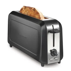 Long-Slot Toaster, Black