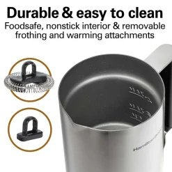 Milk Frother and Warmer Stainless Steel