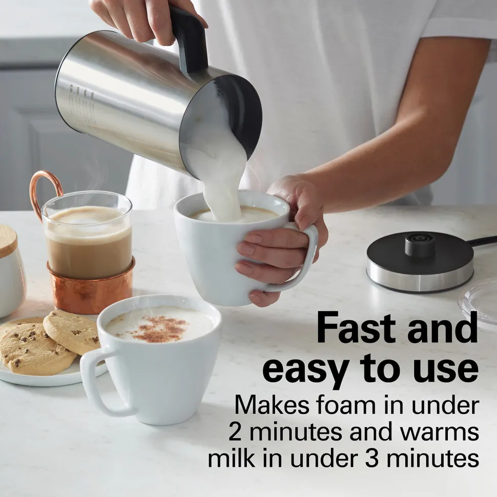 Milk Frother and Warmer, StainlessSteel