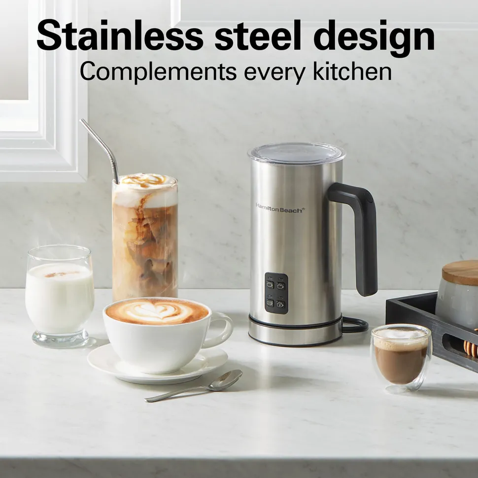 Milk Frother and Warmer, StainlessSteel