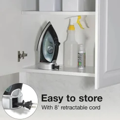 Nonstick Iron with Retractable Cord