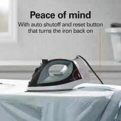 Nonstick Iron with Retractable Cord
