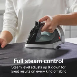 Nonstick Iron with Retractable Cord