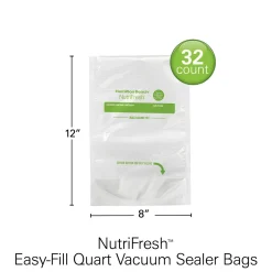 NutriFresh™ Easy-Fill Quart Size Vacuum Sealer Bags