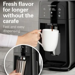 One Press® Dispensing Coffee Maker, 12Cup