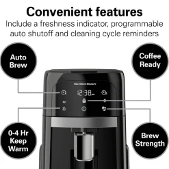 One Press® Dispensing Coffee Maker, 14 Cup