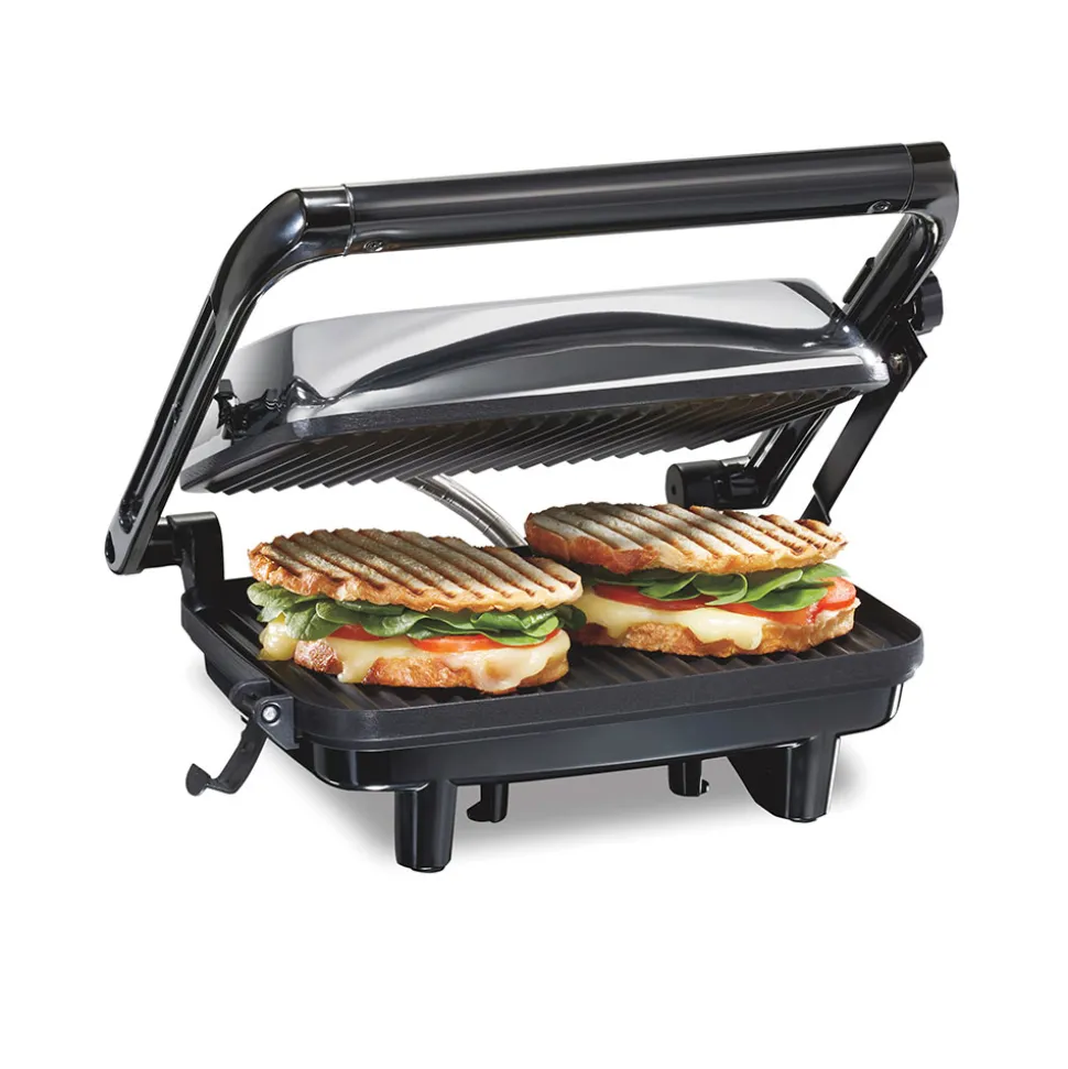 Panini Press & Gourmet Sandwich Maker, Silver