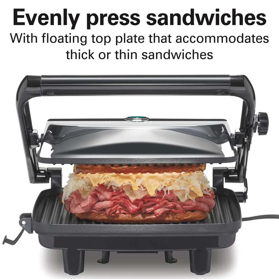 Panini Press & Gourmet Sandwich Maker, Silver
