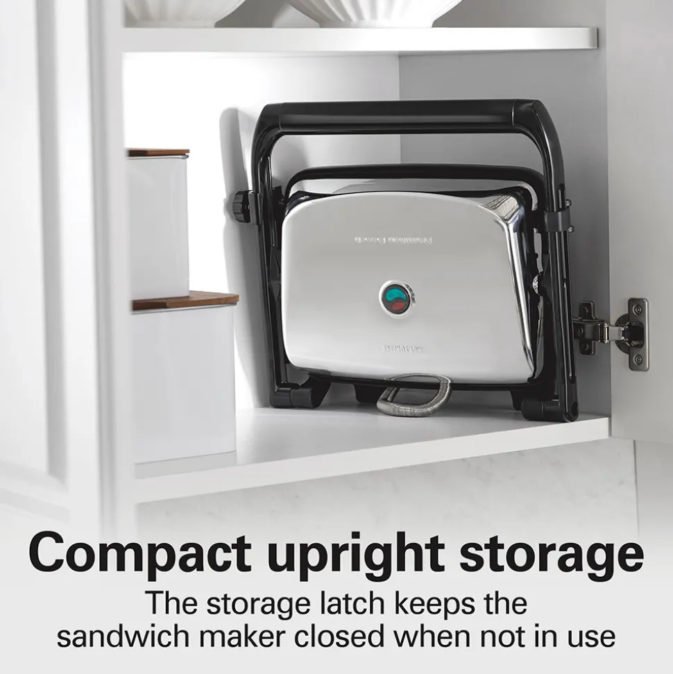 Panini Press & Gourmet Sandwich Maker, Silver