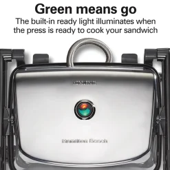 Panini Press & Gourmet Sandwich Maker, Silver