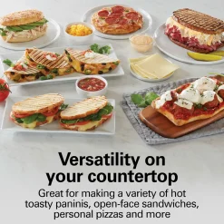 Panini Press & Gourmet Sandwich Maker, Red