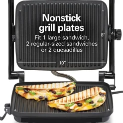 Panini Press & Gourmet Sandwich Maker, Red