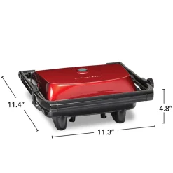 Panini Press & Gourmet Sandwich Maker, Red