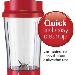 Personal Blender with Travel Lid, Red