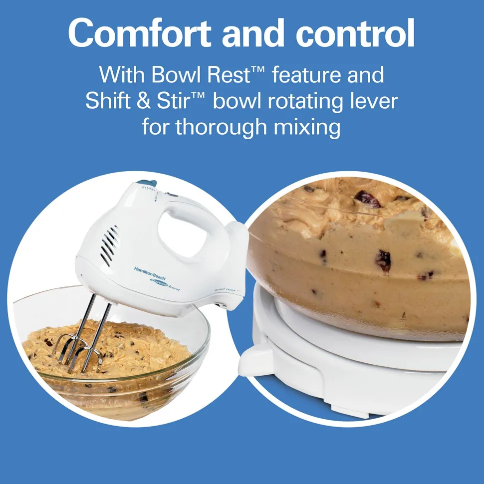 Power Deluxe™ 6 Speed Hand/Stand Mixer