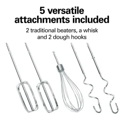 Power Deluxe™ 6 Speed Hand/Stand Mixer, Red