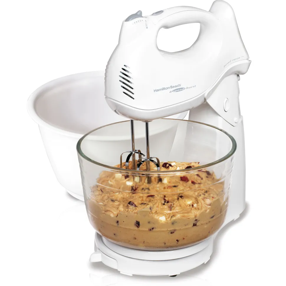 Power Deluxe 6 Speed Stand Mixer, White