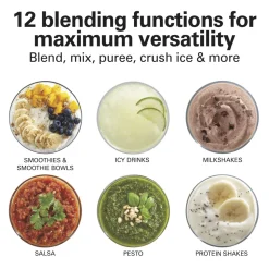 Power Elite™ Blender with 40 oz. Glass Jar, Gray