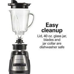 Power Elite™ Blender with 40 oz. Glass Jar, Black