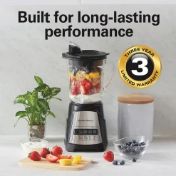 Power Elite™ Blender with 40 oz. Glass Jar, Black