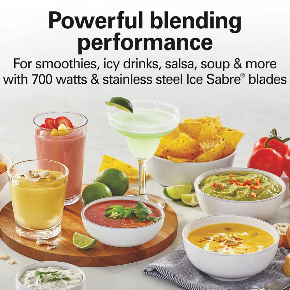 Power Elite™ Blender with 40 oz. Glass Jar, Red