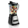 Power Elite® Multi-Function Blender with Mess-free 40oz Glass Jar, 700W Black & Stainless